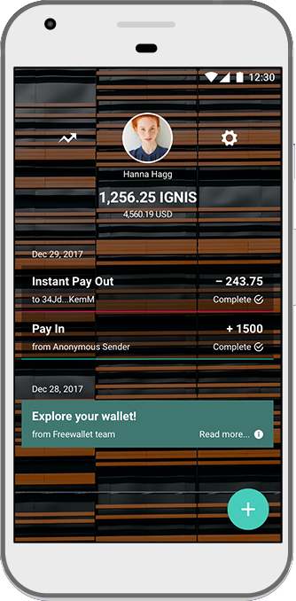 Freewallet IGNIS app