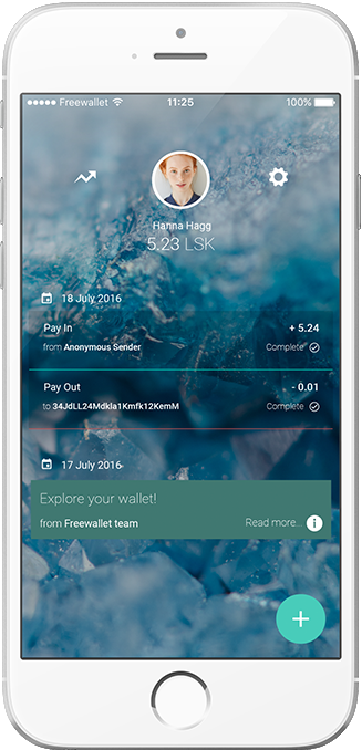Freewallet Lisk app