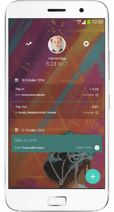 Freewallet NXT app
