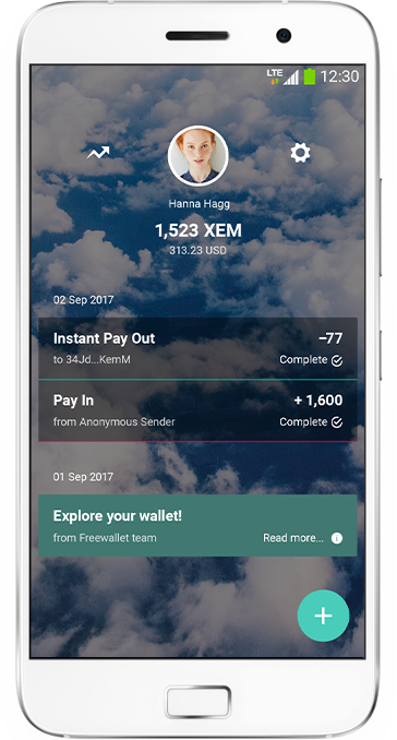 Freewallet NEM app