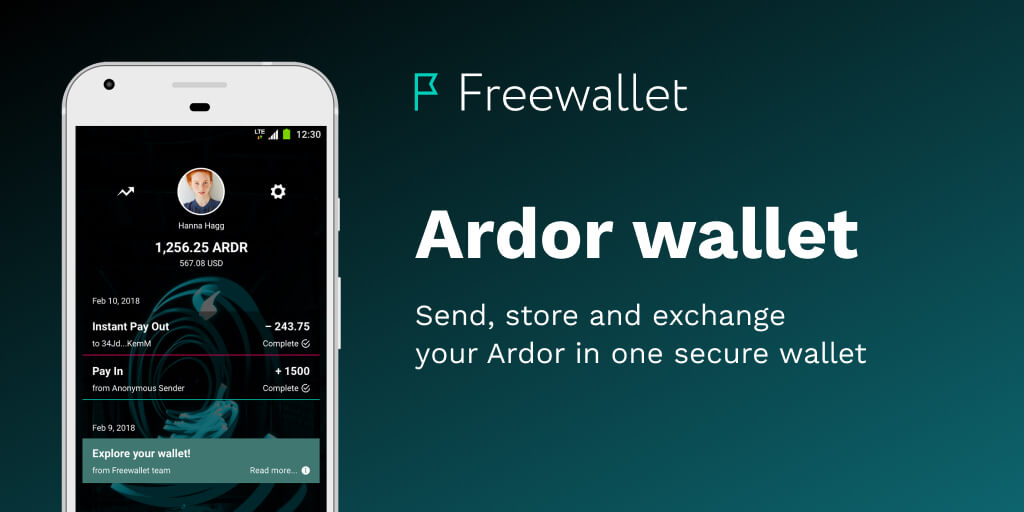 Ardor Wallet for Android | Your smart ARDR treasury | Freewallet
