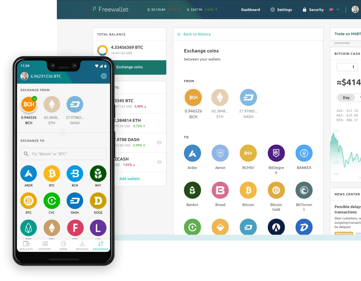 Bitcoin Cash mobile application