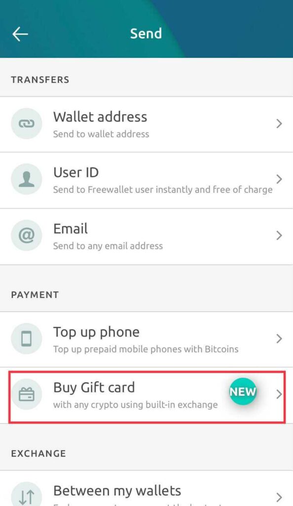 How can you buy a gift card with crypto?