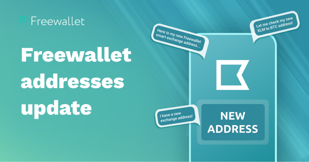 Freewallet addresses updates