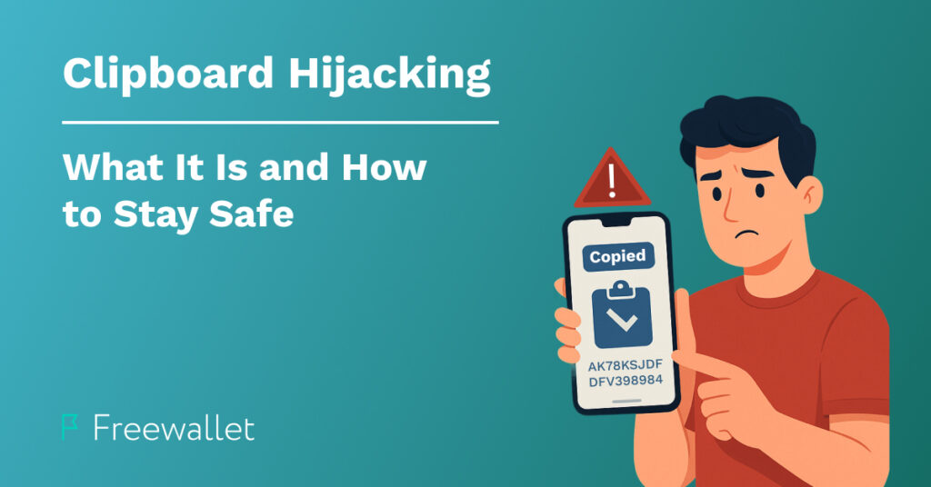 User double-checking pasted information to prevent clipboard hijacking.